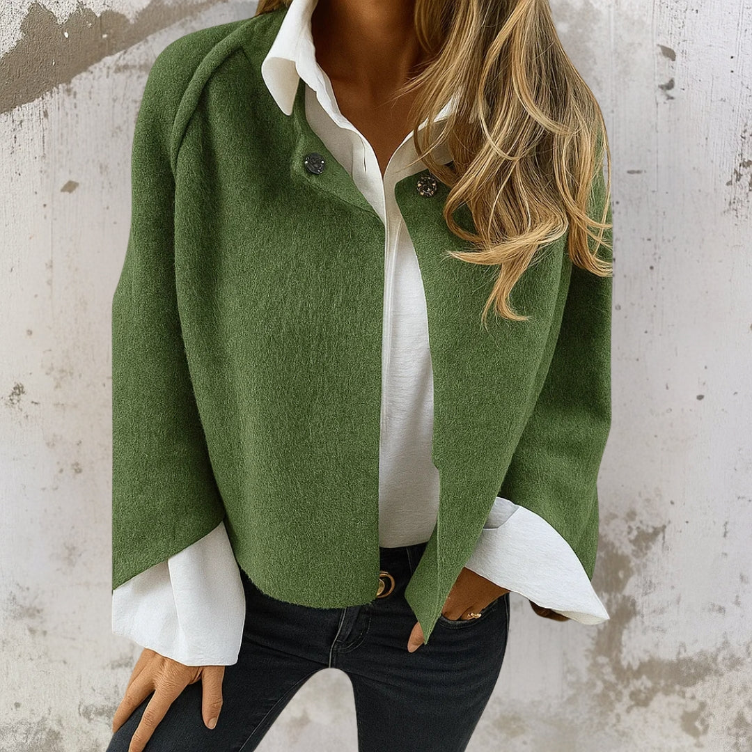 Damen Kurzjacke – Grün – Noravolo