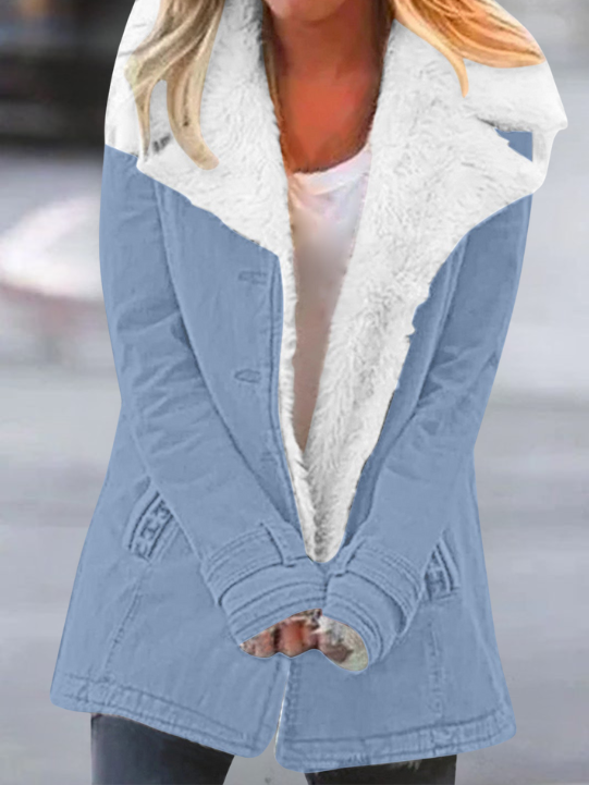 Damen Winterjacke – Hellblau – Noravolo