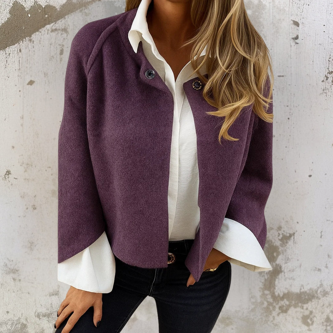 Damen Kurzjacke – Lila – Noravolo