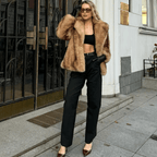 Damen Jacke aus Kunstfell – Produktfoto – Noravolo