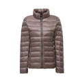 Damen Steppjacke figurbetont – Khaki – Noravolo
