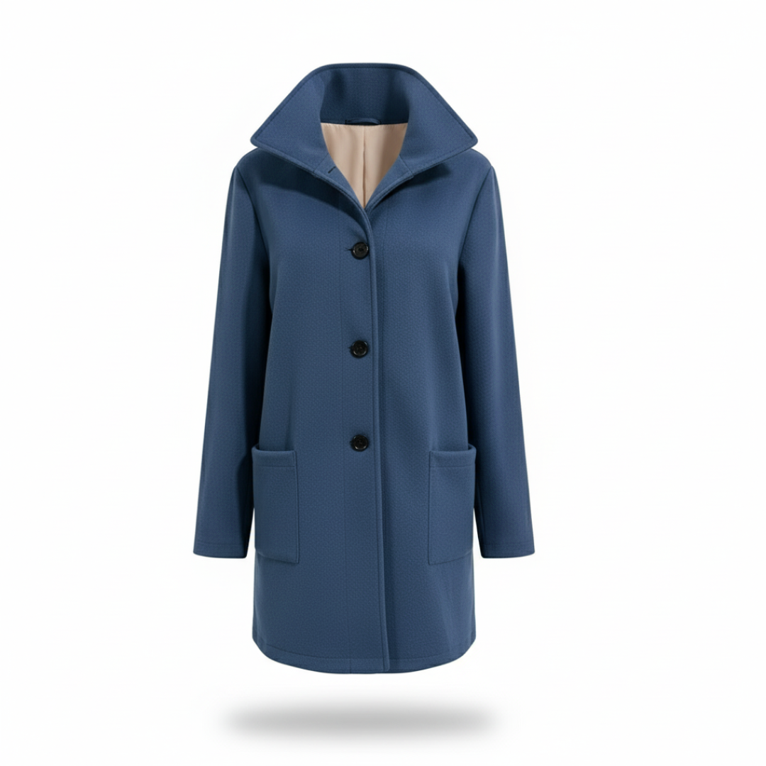 Damen Mantel mit Stehkragen – Produktfoto – Noravolo