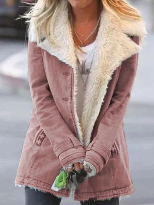 Damen Winterjacke – Tiefes Rosa – Noravolo