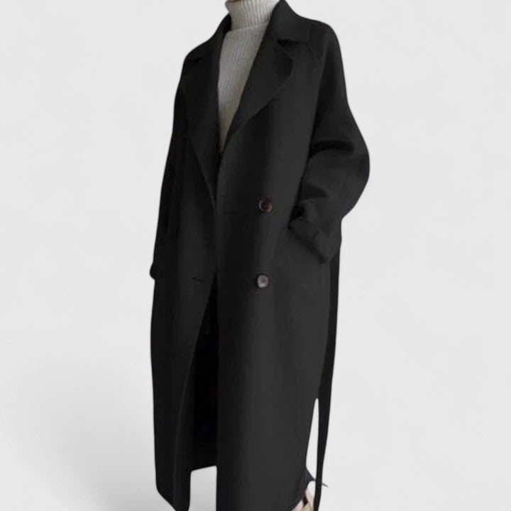 Damen Langmantel – Schwarz – Noravolo