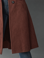 Damen Trenchcoat mit breitem Reverskragen – Produktfoto – Noravolo