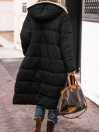Damen Lange Winterjacke – Produktfoto – Noravolo