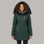 Damen Wintermantel mit weichem Innenfutter – Produktfoto – Noravolo