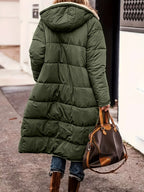 Damen Lange Winterjacke – Produktfoto – Noravolo