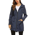 Damen Winterjacke mittellang – Marineblau – Noravolo