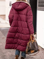 Damen Lange Winterjacke – Produktfoto – Noravolo