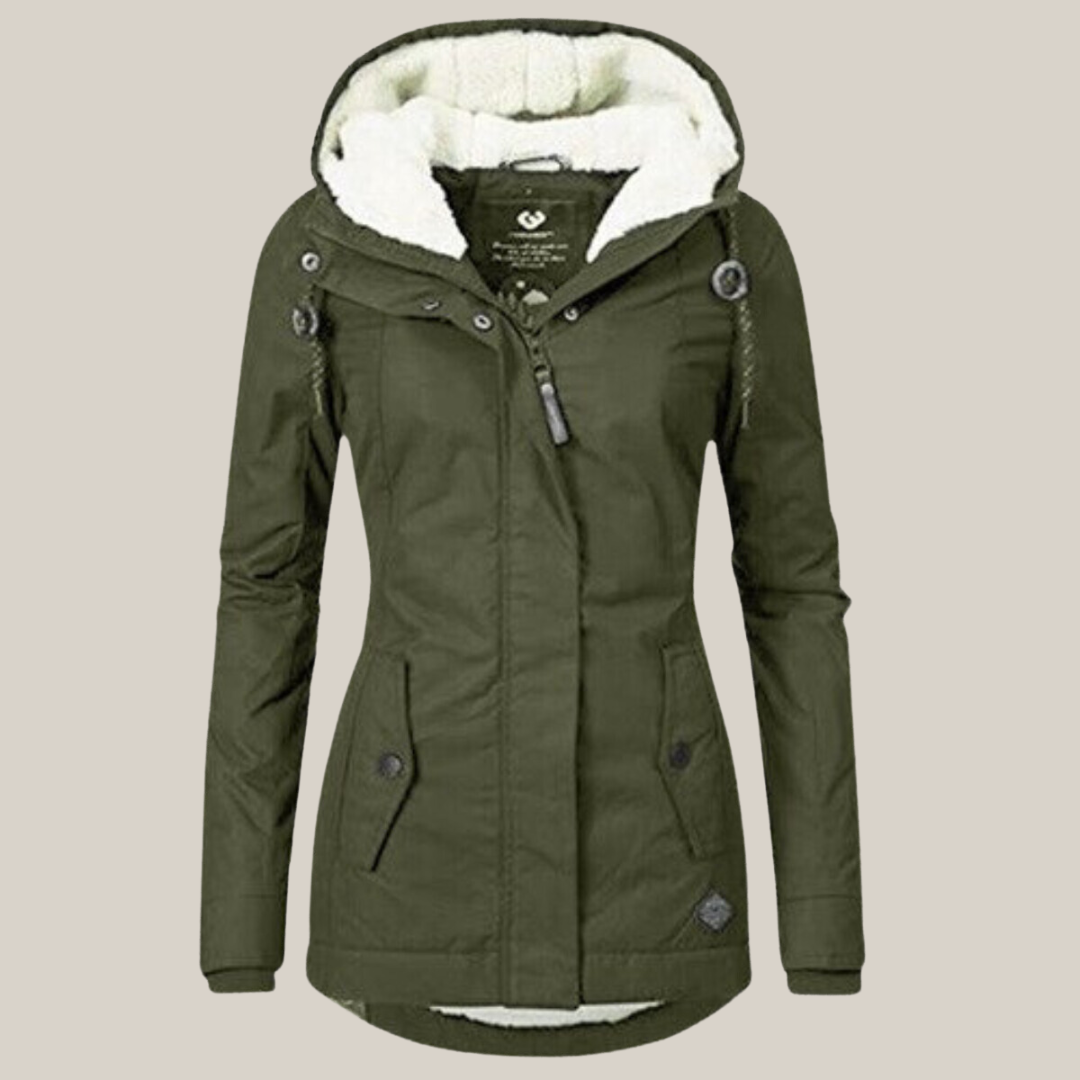 Damen Parka mit Teddyfutter – Produktfoto – Noravolo