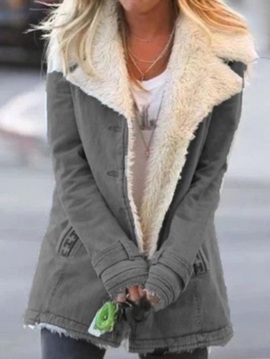 Damen Winterjacke – Grau – Noravolo