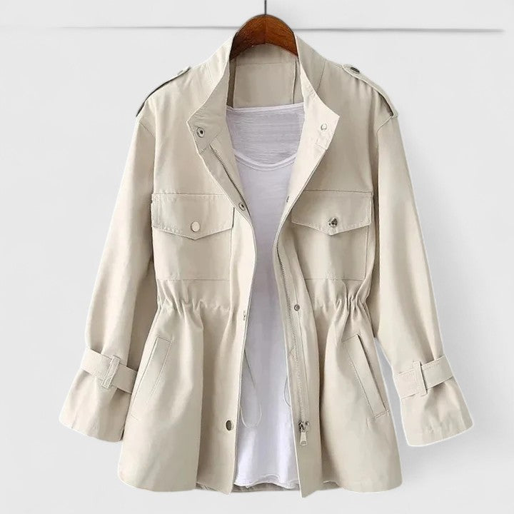 Damen Übergangsjacke – Creme – Noravolo