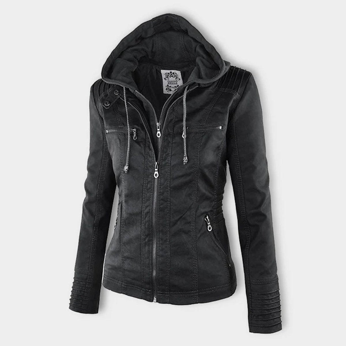 Damen Jacke mit abnehmbarer Kapuze – Produktfoto – Noravolo