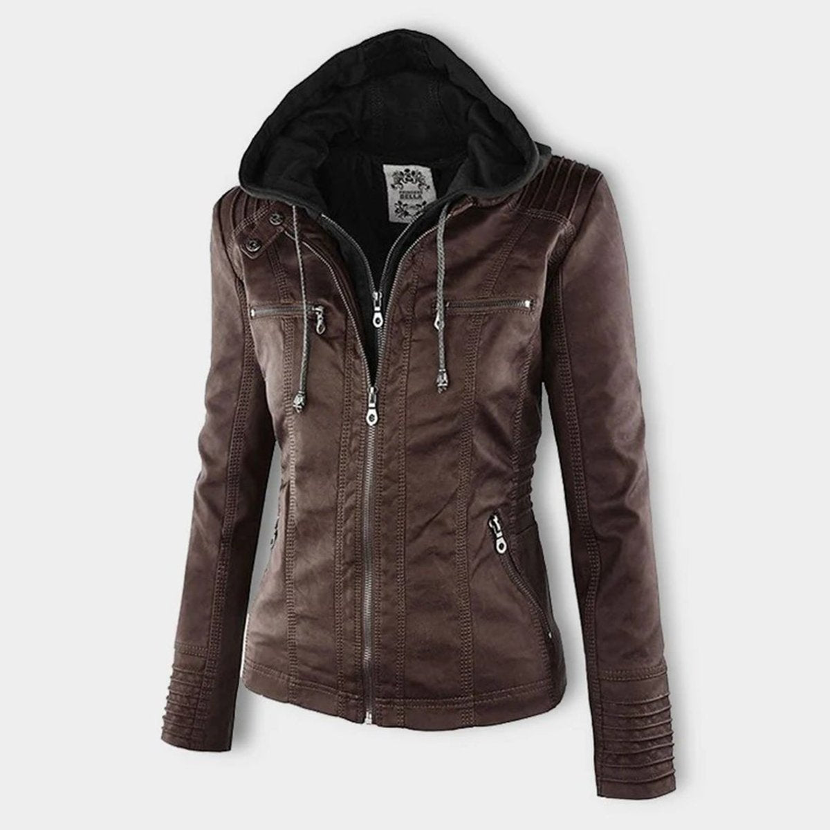 Damen Jacke mit abnehmbarer Kapuze – Produktfoto – Noravolo