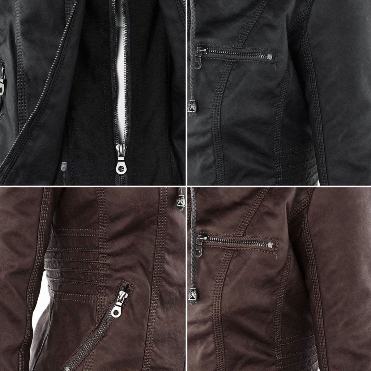 Damen Jacke mit abnehmbarer Kapuze – Produktfoto – Noravolo