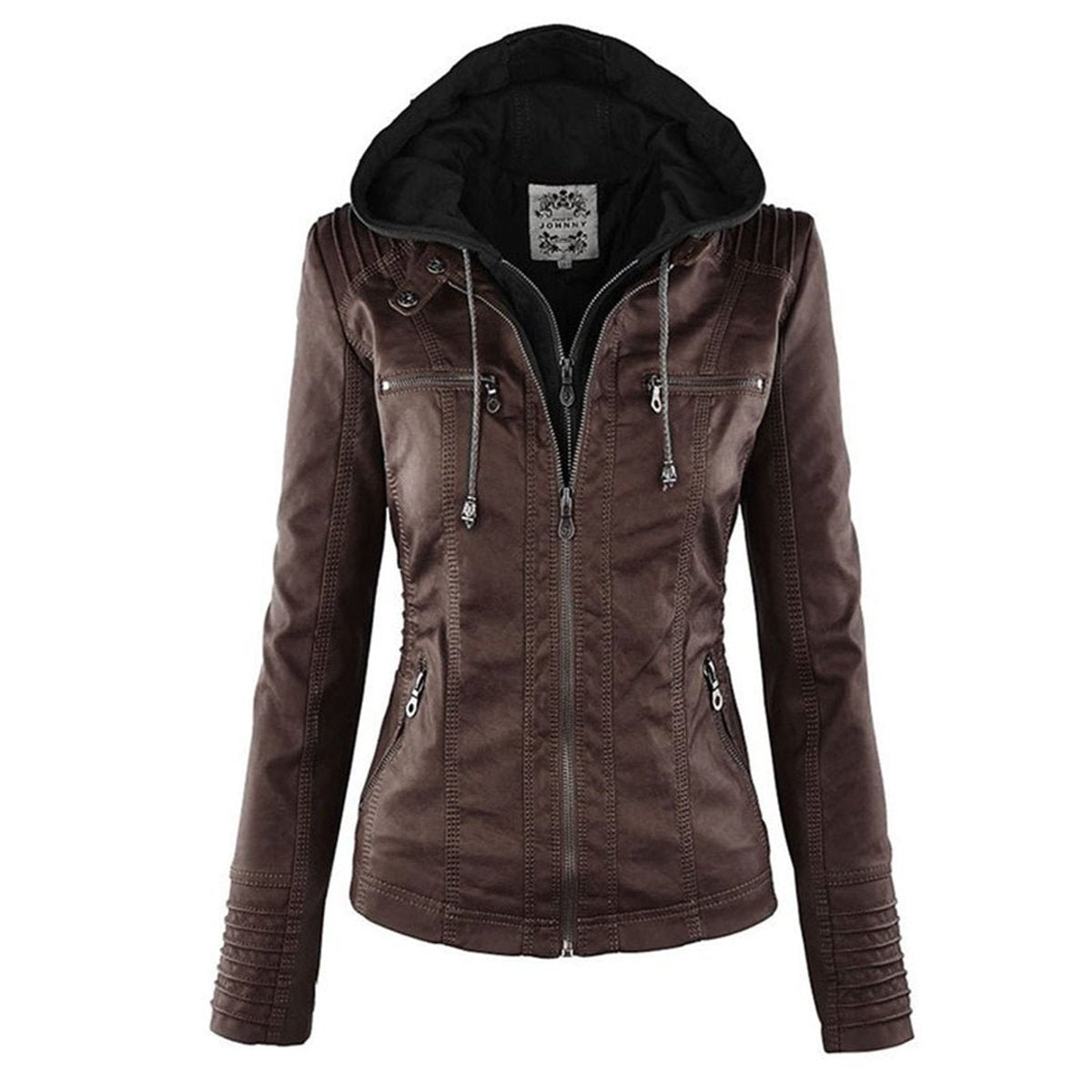 Damen Jacke mit abnehmbarer Kapuze – Produktfoto – Noravolo