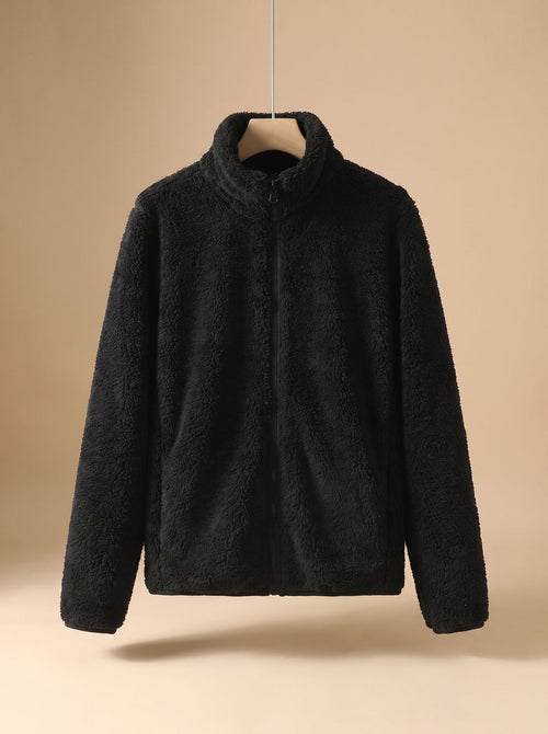 Damen Jacke Oversized – Schwarz – Noravolo