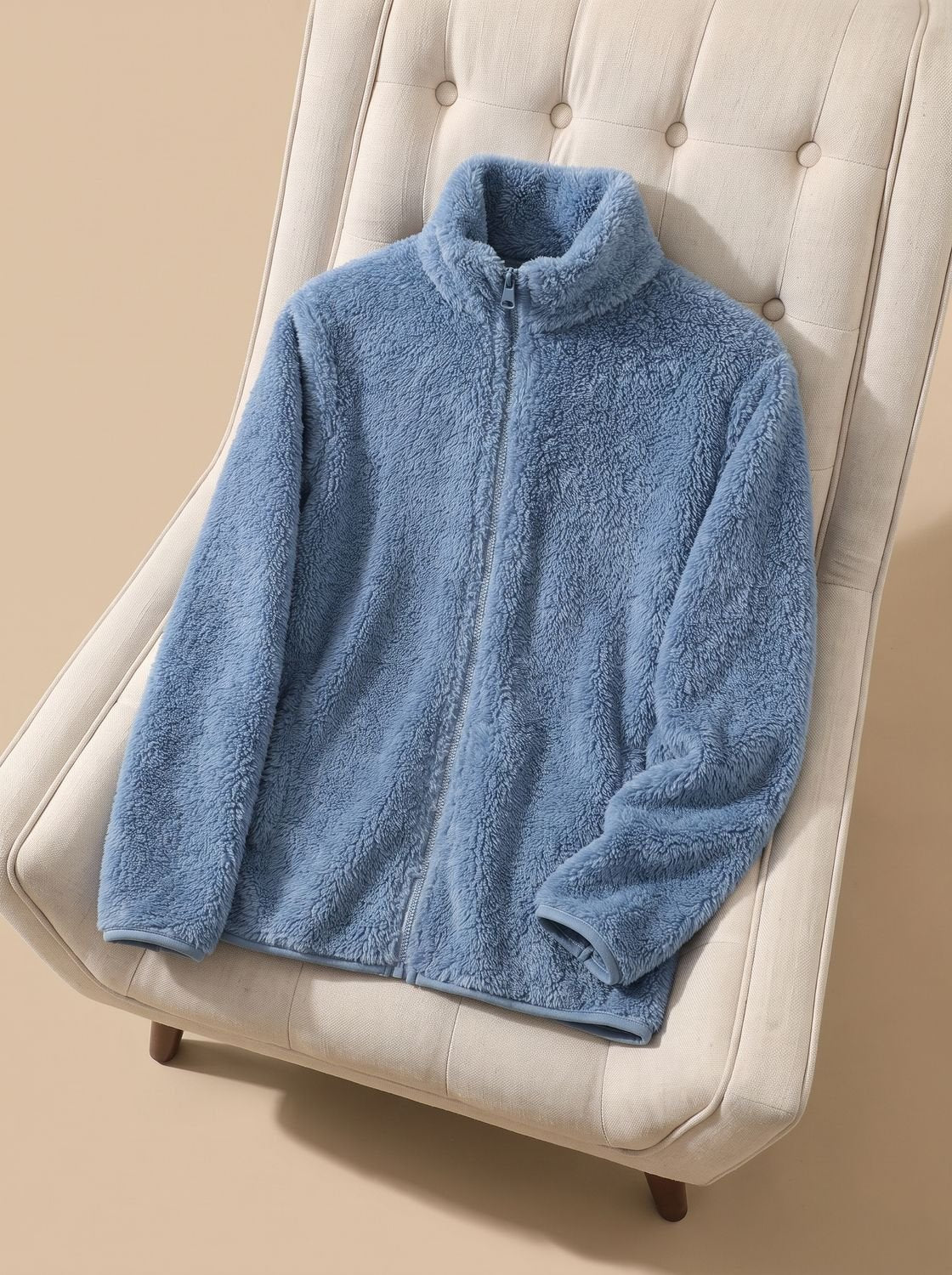 Damen Jacke Oversized – Blau – Noravolo