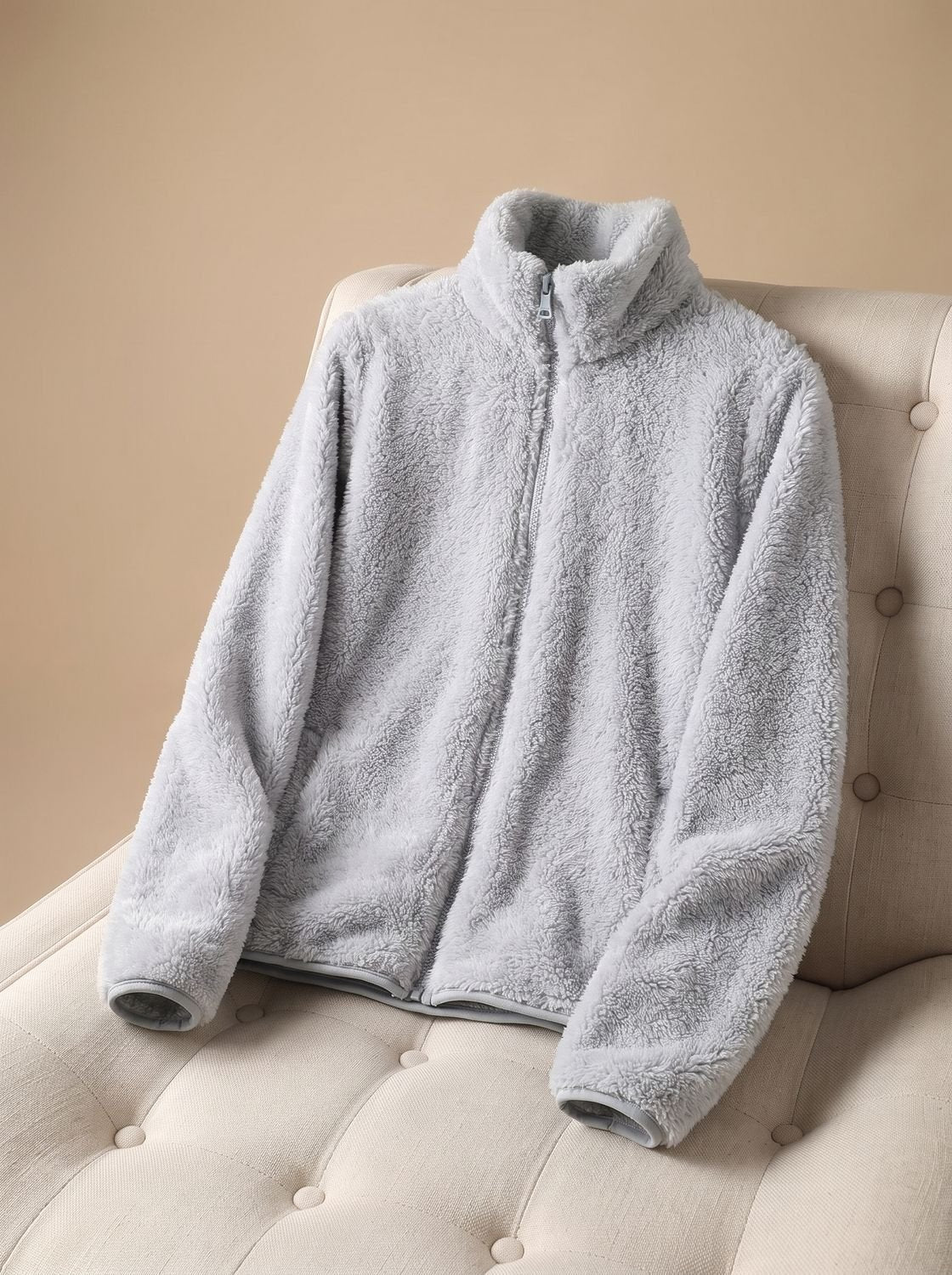Damen Jacke Oversized – Grau – Noravolo