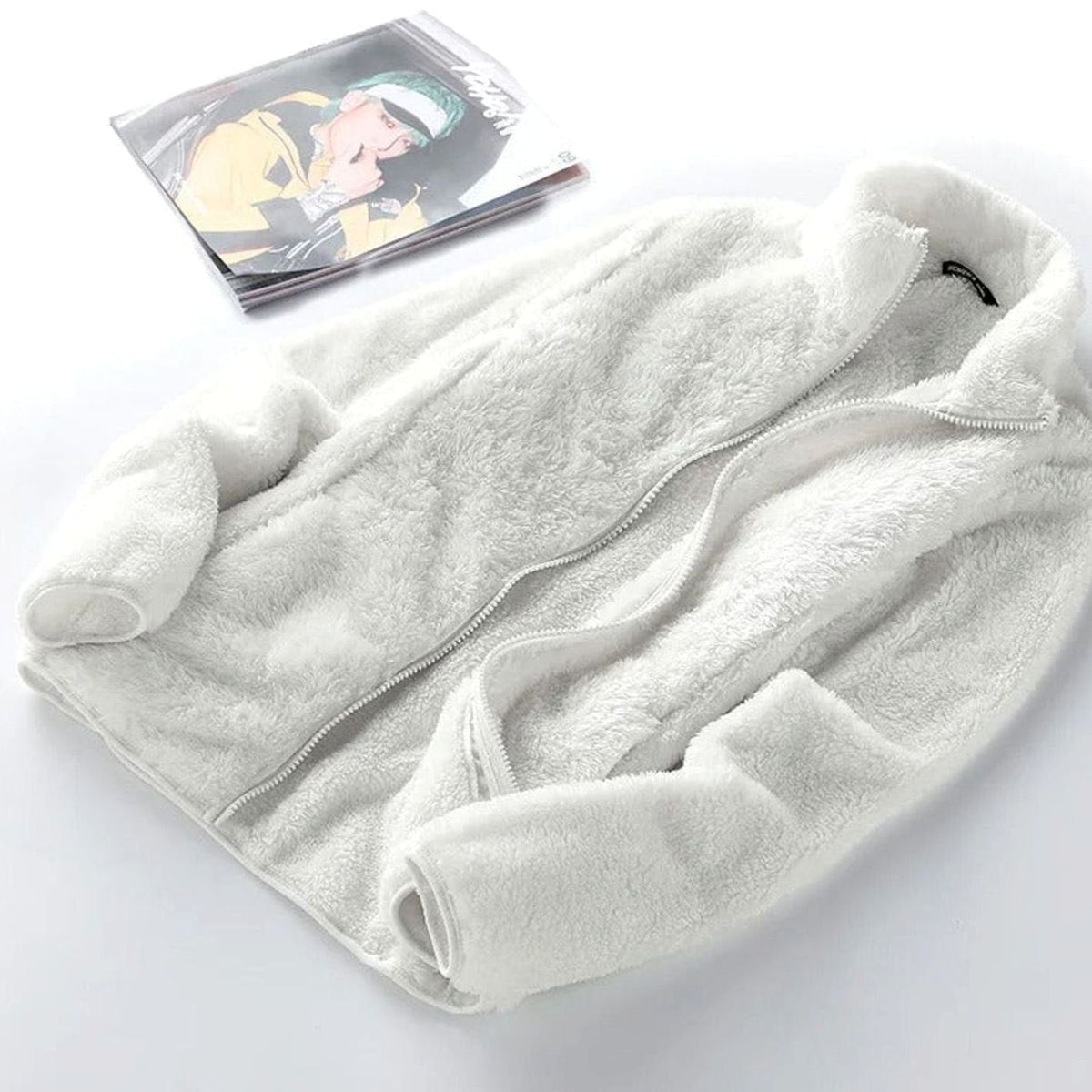 Damen Jacke Oversized – Beige – Noravolo