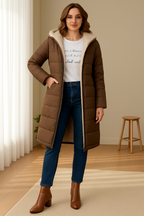Damen Jacke im Longline-Stil – Produktfoto – Noravolo