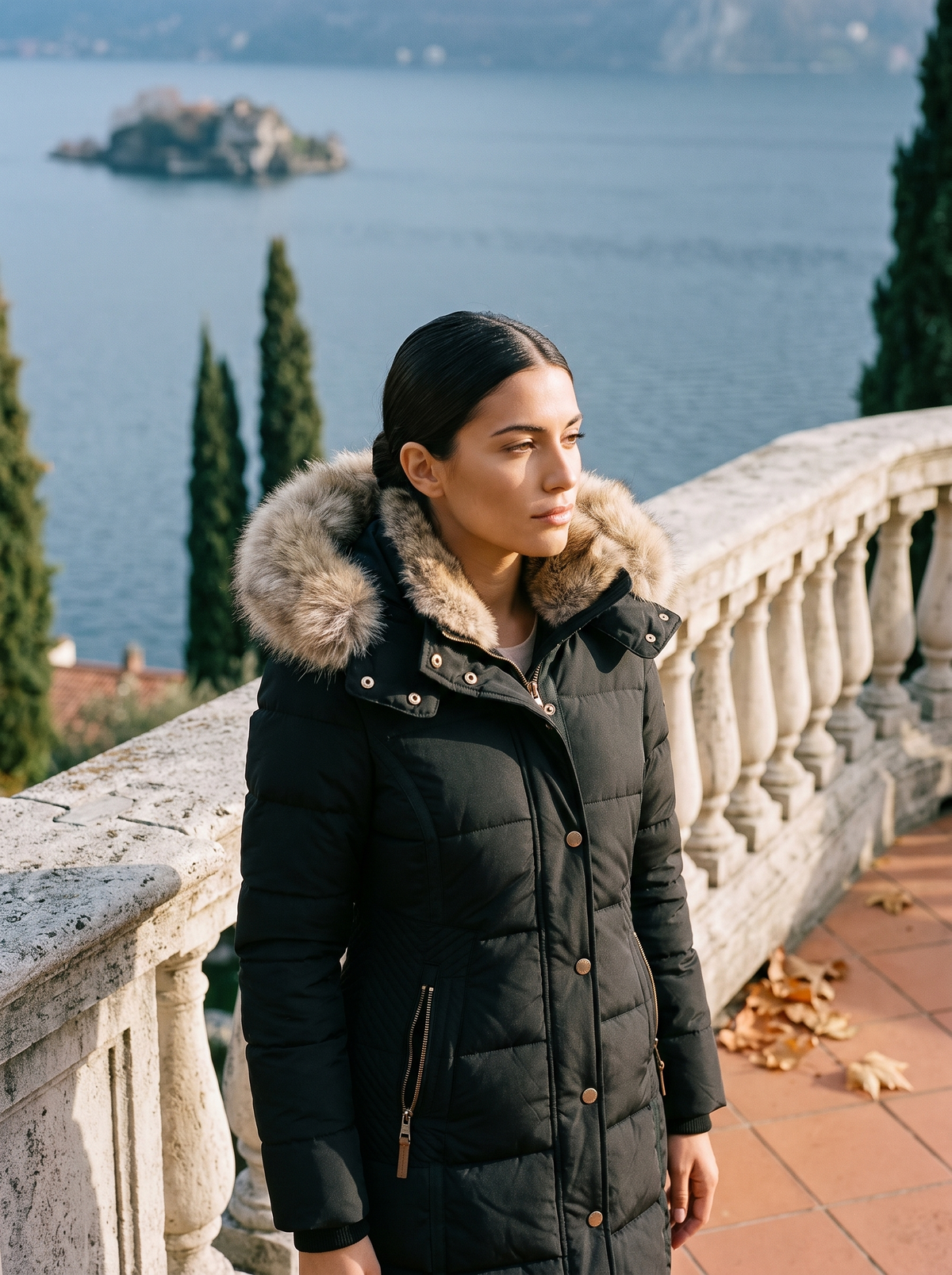 Damen Jacke figurbetont – Schwarz – Noravolo