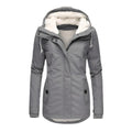 Damen Parka tailliert – Grau – Noravolo