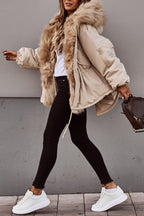 Damen Parka mit Kunstfellbesatz – Produktfoto – Noravolo
