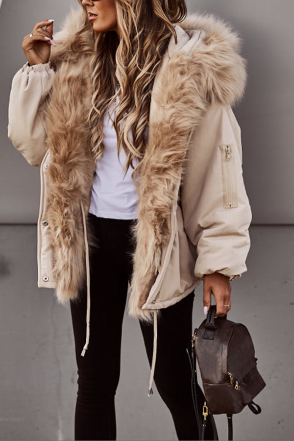 Damen Parka mit Kunstfellbesatz – Produktfoto – Noravolo