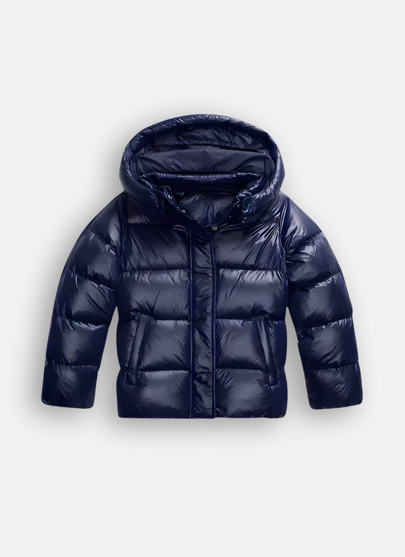 Damen Steppjacke mit Kapuze – Blau – Noravolo