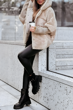 Damen Steppjacke Oversized mit Kapuze – Produktfoto – Noravolo