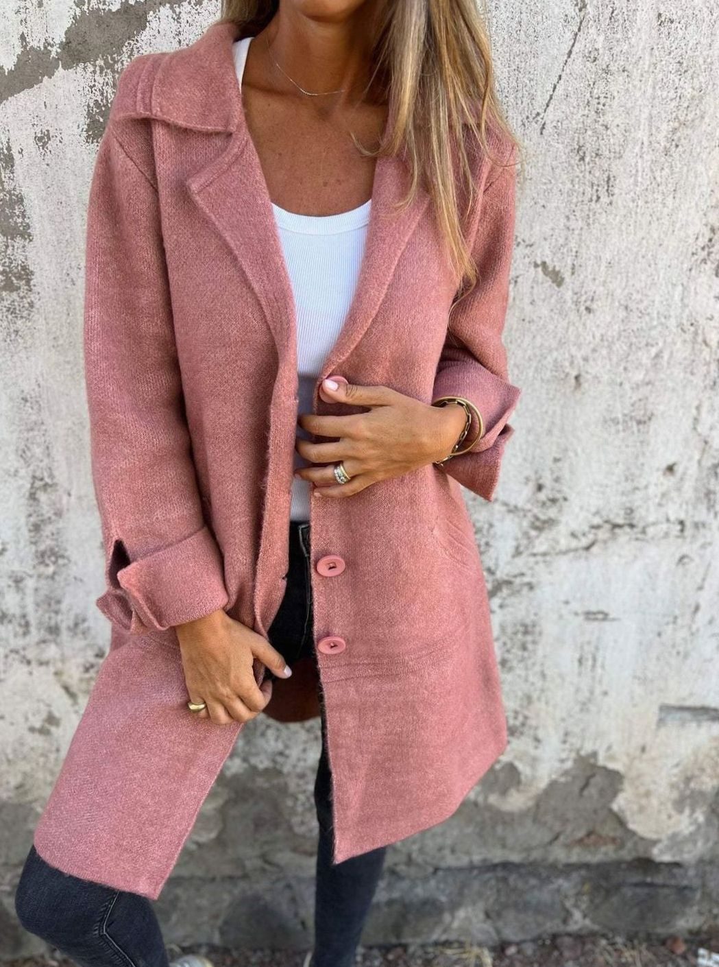 Damen Strickjacke Oversize – Produktfoto – Noravolo