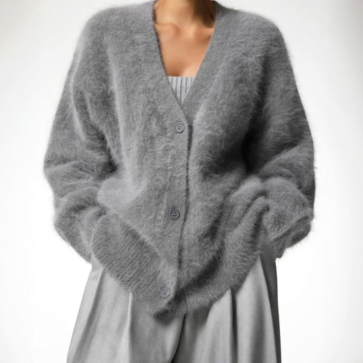 Damen Strickjacke Oversized – Produktfoto – Noravolo