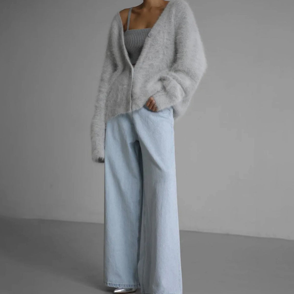 Damen Strickjacke Oversized – Produktfoto – Noravolo