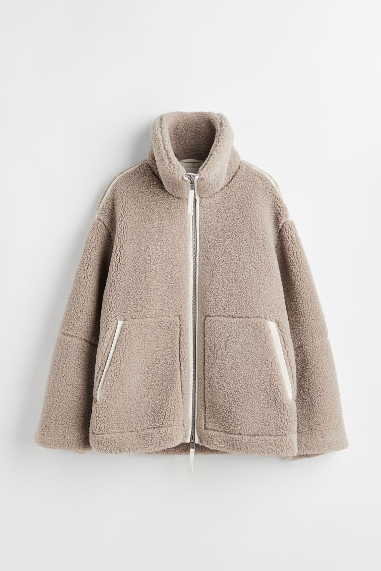 Damen Teddymantel Oversized – Produktfoto – Noravolo
