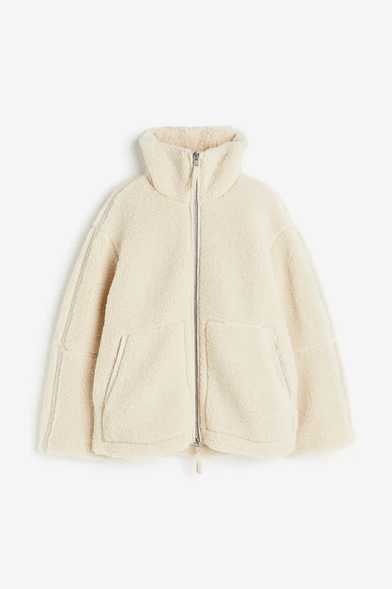 Damen Teddymantel Oversized – Produktfoto – Noravolo