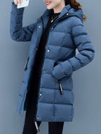 Damen Steppjacke mittellang – Produktfoto – Noravolo