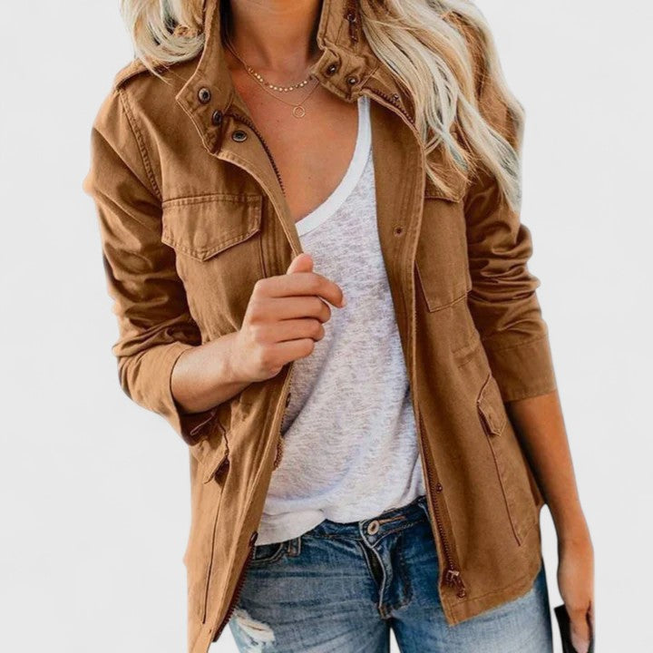 Damen Parka – Khaki – Noravolo