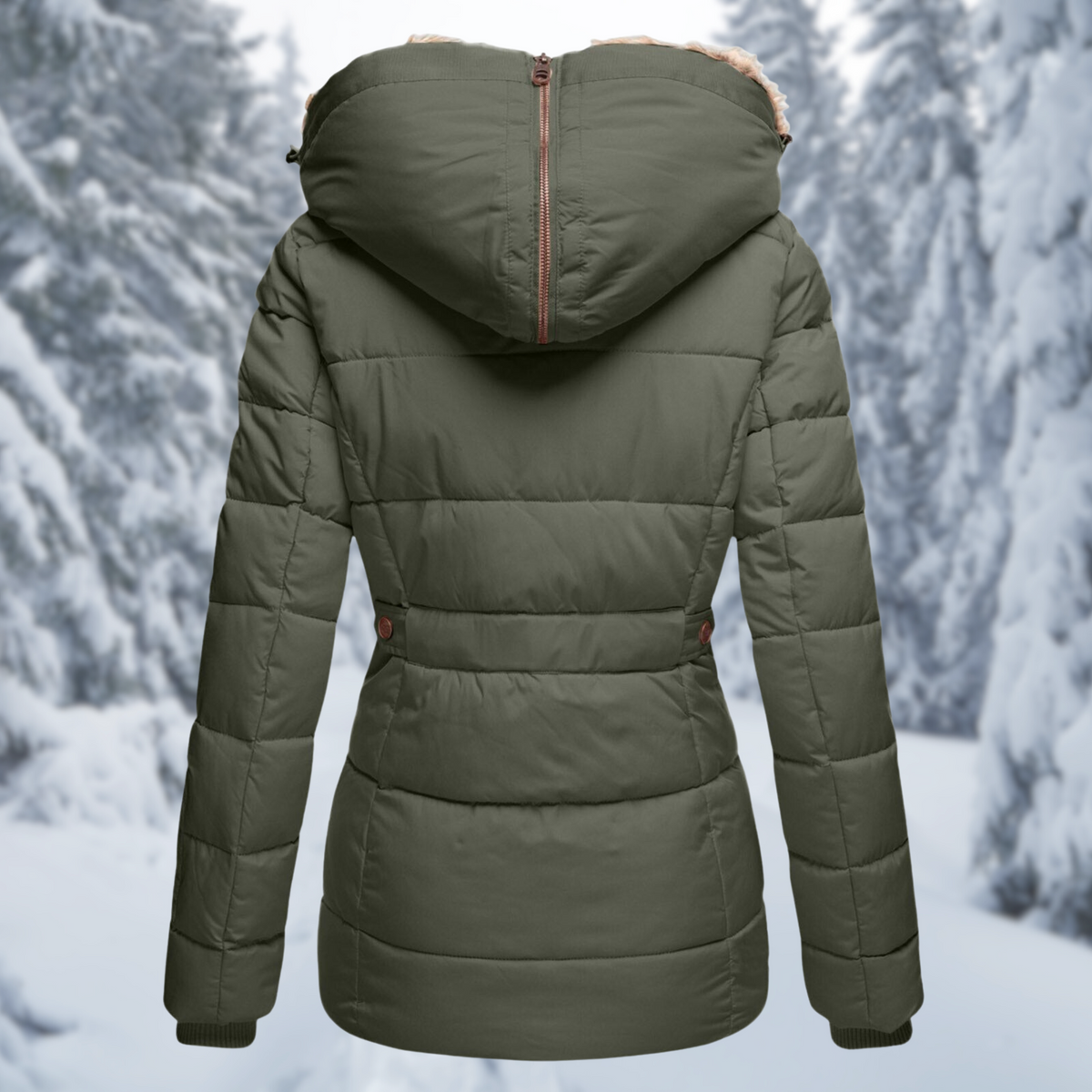 Damen Steppjacke tailliert – Produktfoto – Noravolo