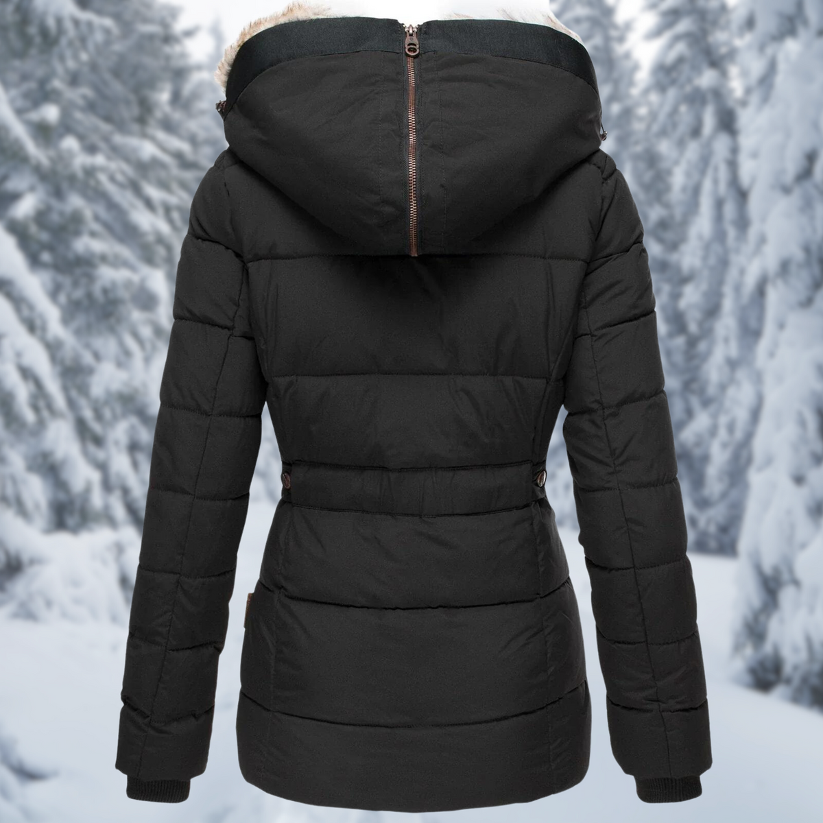 Damen Steppjacke tailliert – Produktfoto – Noravolo