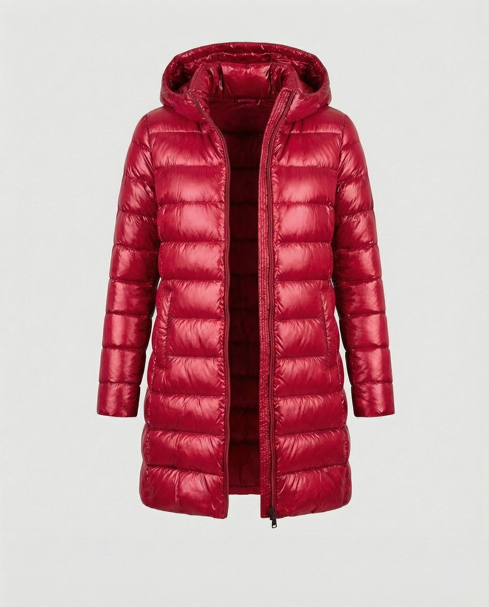 Damen Winterjacke ultraleicht – Rot – Noravolo