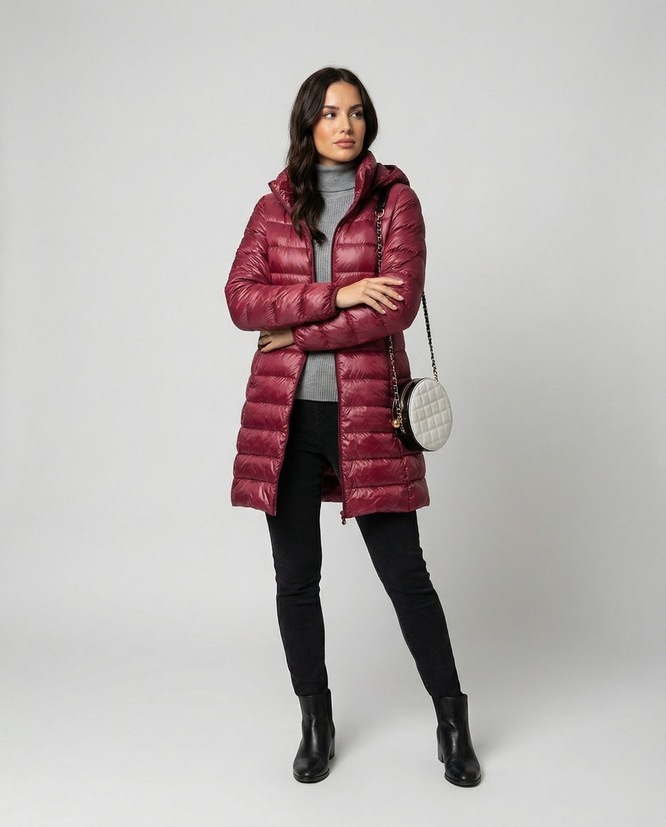 Damen Winterjacke ultraleicht – Produktfoto – Noravolo