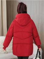 Damen Winterjacke mit Kapuze – Produktfoto – Noravolo