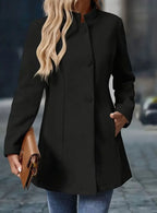 Damen Wintermantel mit Stehkragen – Produktfoto – Noravolo