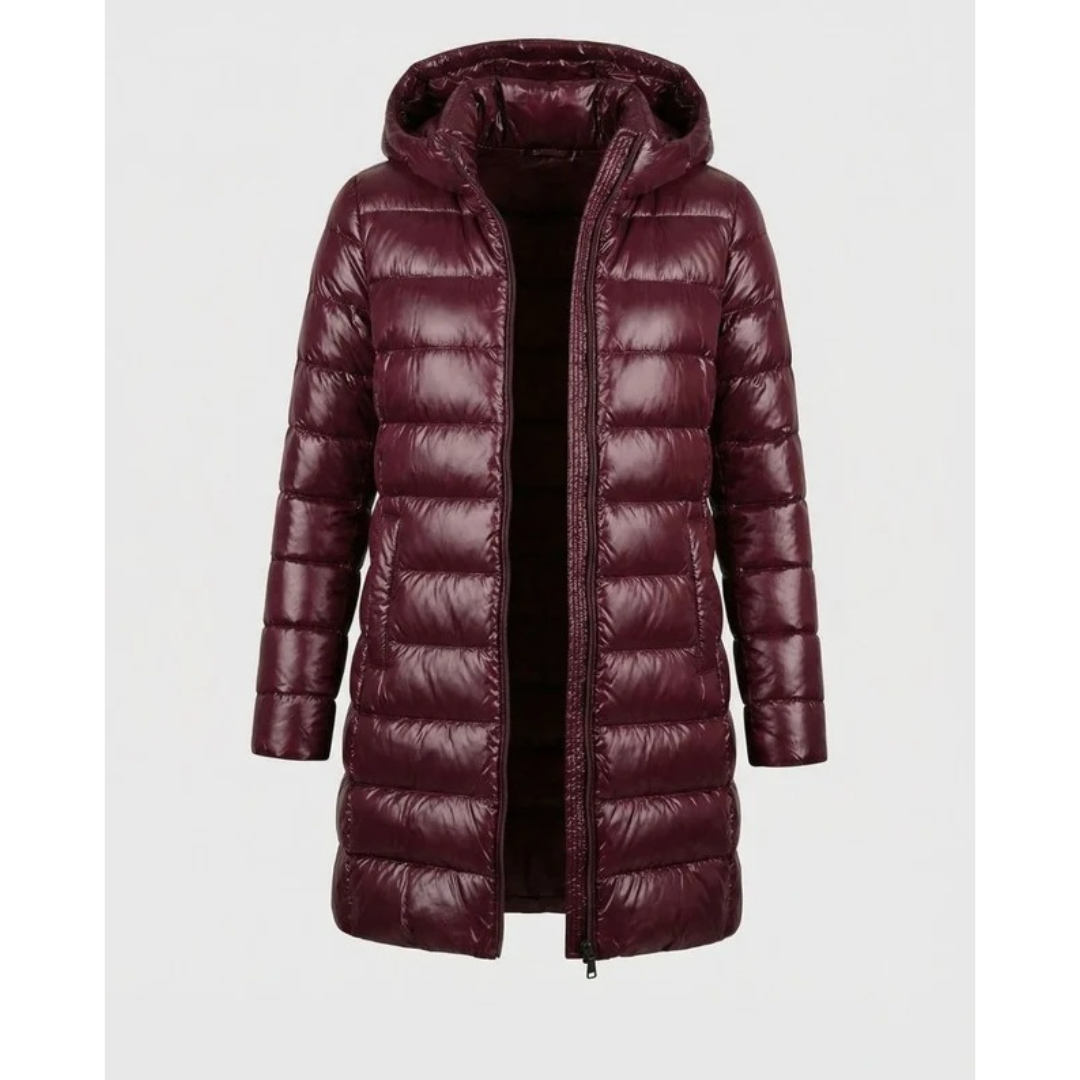 Damen Steppjacke lang – Produktfoto – Noravolo