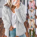 Damen Teddyfleece Wintermantel – Produktfoto – Noravolo