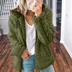 Damen Teddyfleece Wintermantel – Produktfoto – Noravolo