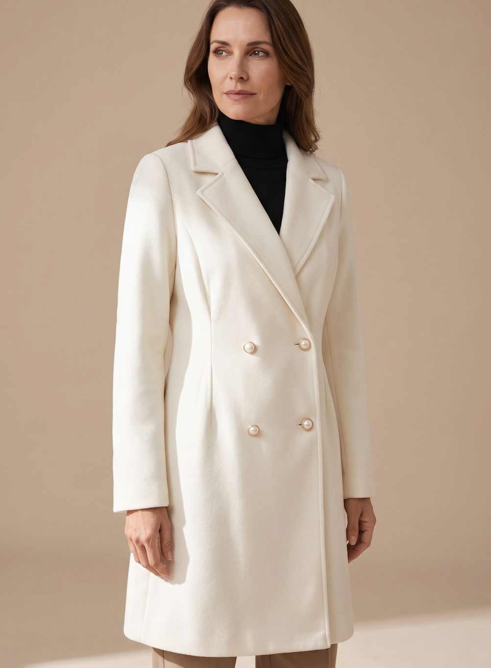 Damen Mantel in A-Linie – Produktfoto – Noravolo