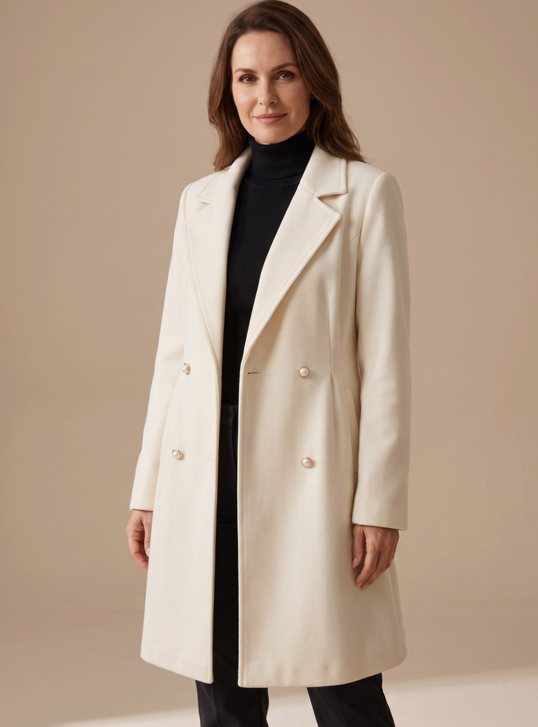 Damen Mantel in A-Linie – Produktfoto – Noravolo